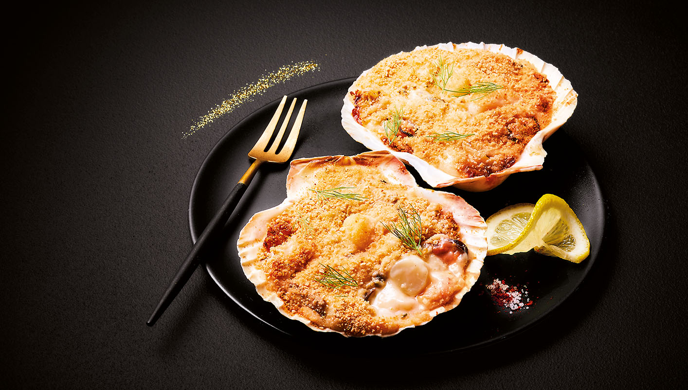 4 Coquilles St-Jacques aux fruits de mer Le 2ème à -40%