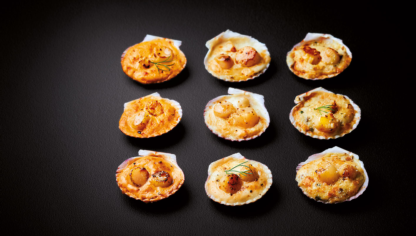 12 Mini coquilles Saint-Jacques* apéritives