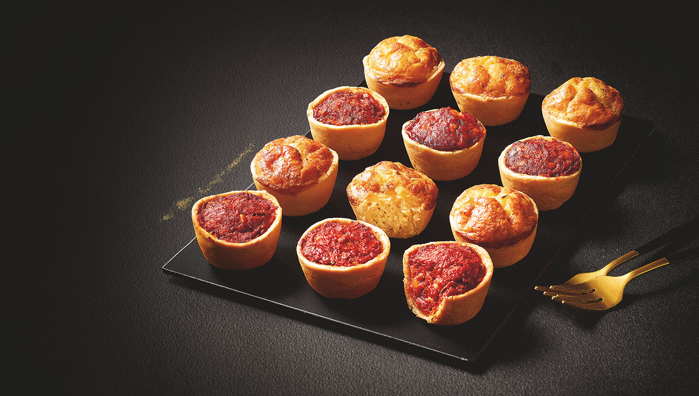 12 Mini quiches trois fromages et façon pizza