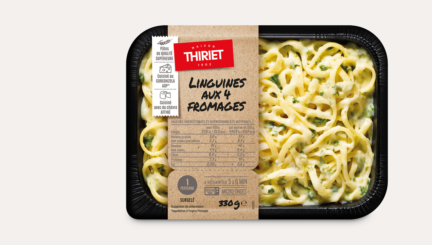 Linguines aux 4 fromages