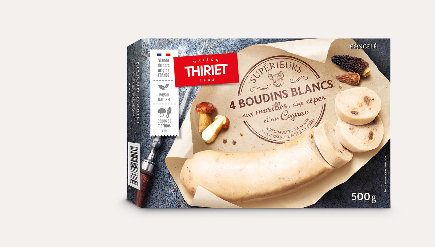 4 Boudins blancs supérieurs morilles cèpes Cognac