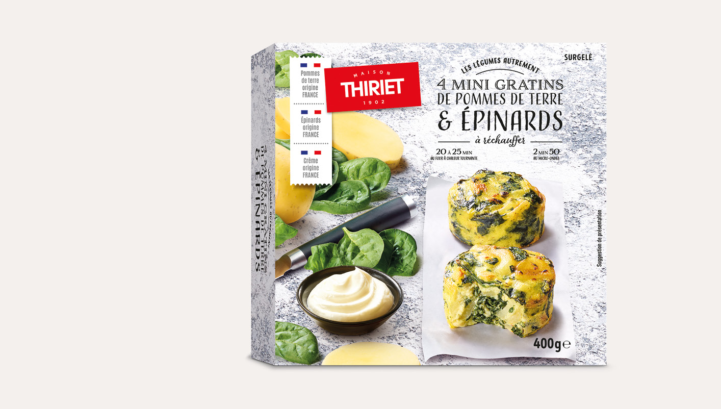 4 Mini gratins de pommes de terre et épinards