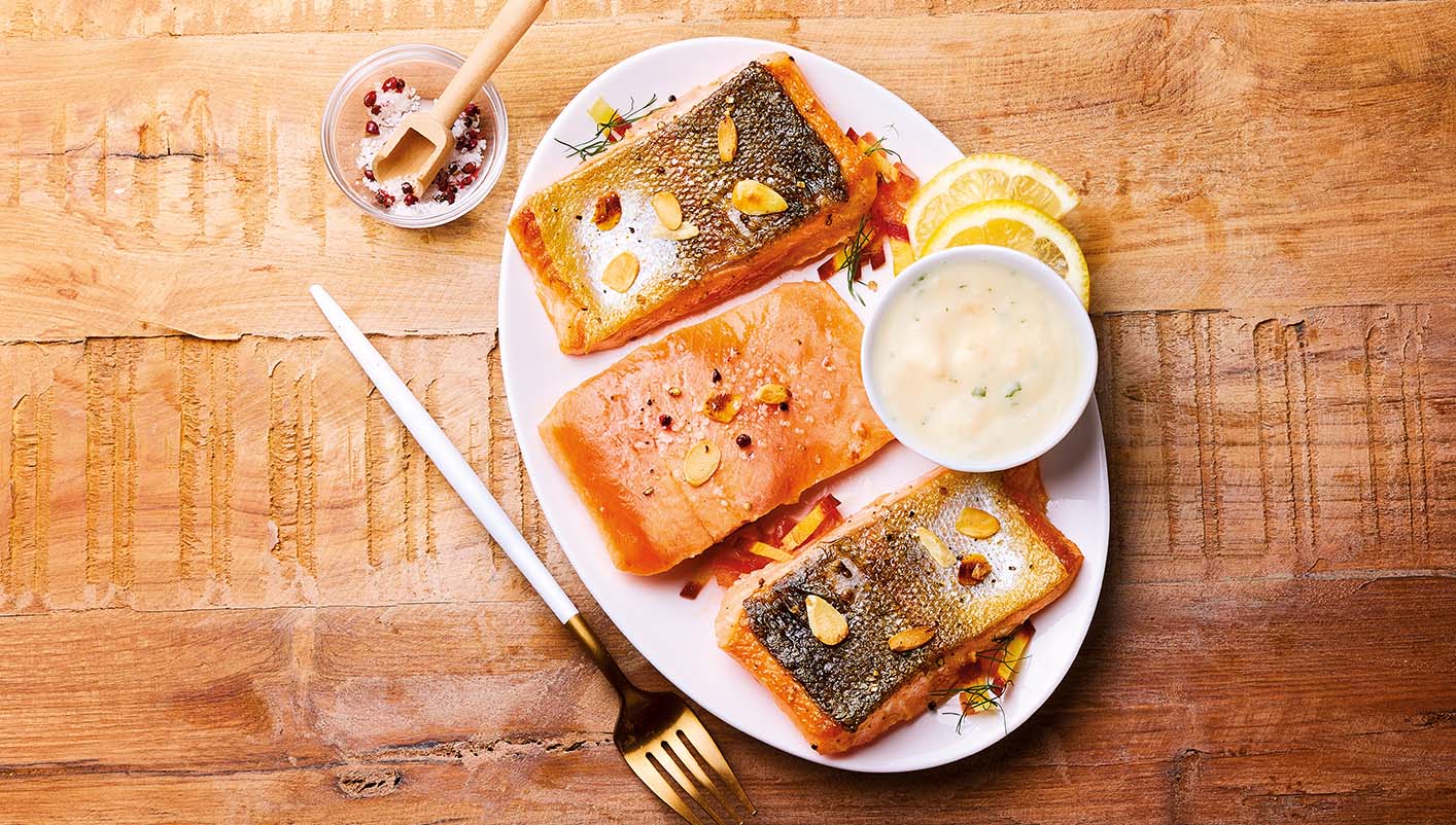 4 Pavés de truite Arc-en-ciel avec peau