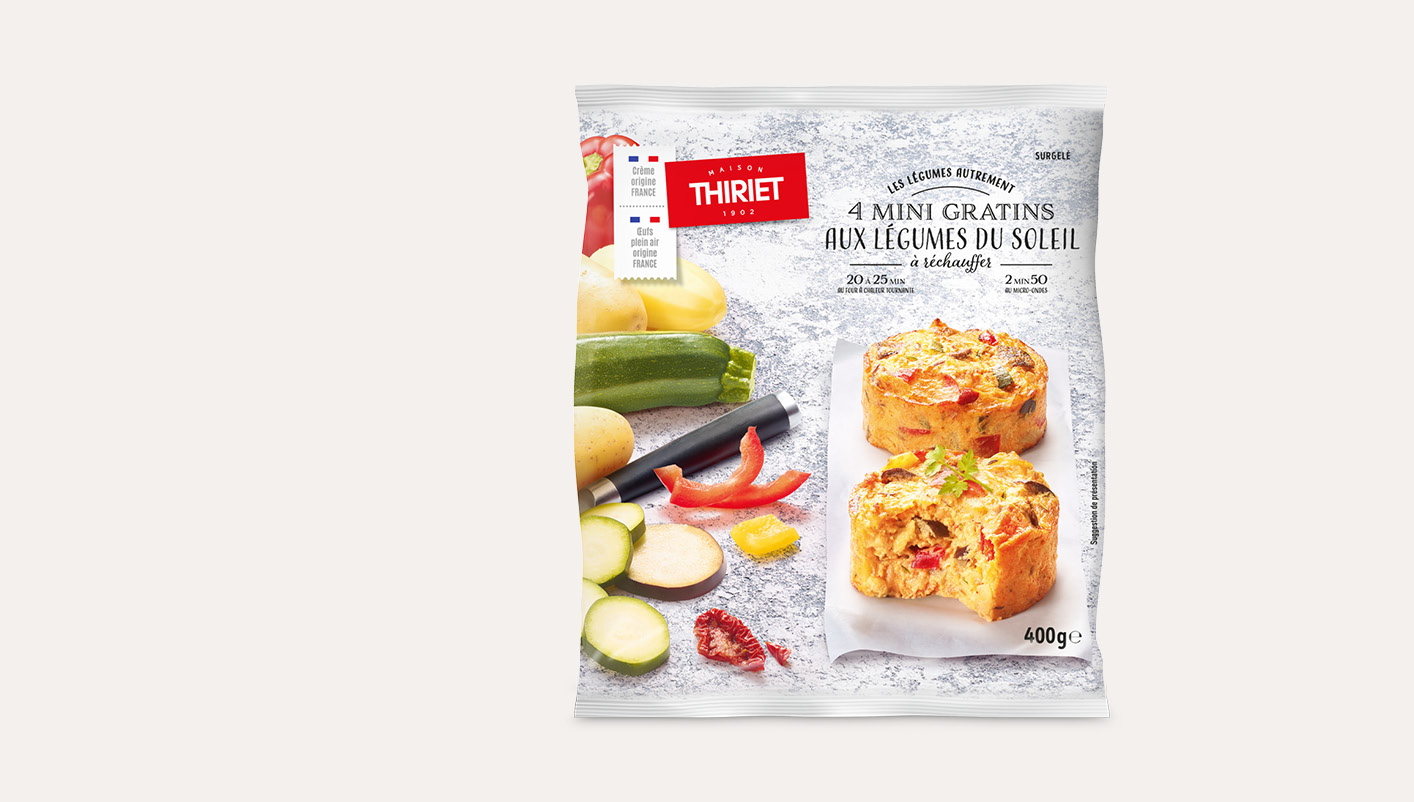 4 Mini gratins aux légumes du soleil