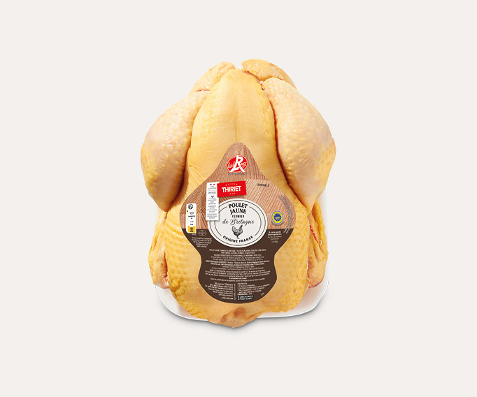 Poulet jaune fermier Label Rouge IGP de Bretagne