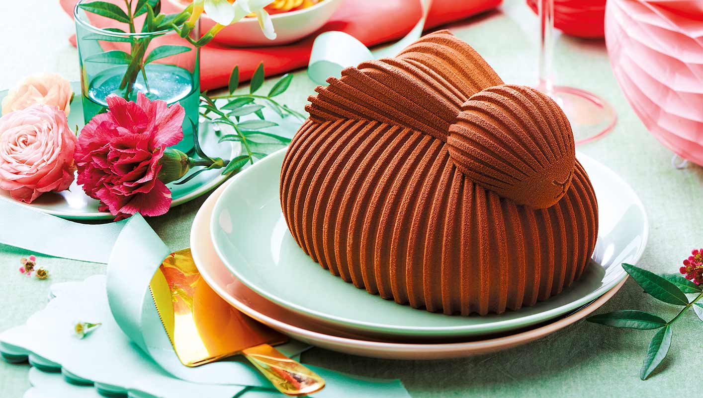 Lapin glacé de Pâques - Chocolat au lait, caramel, crumble