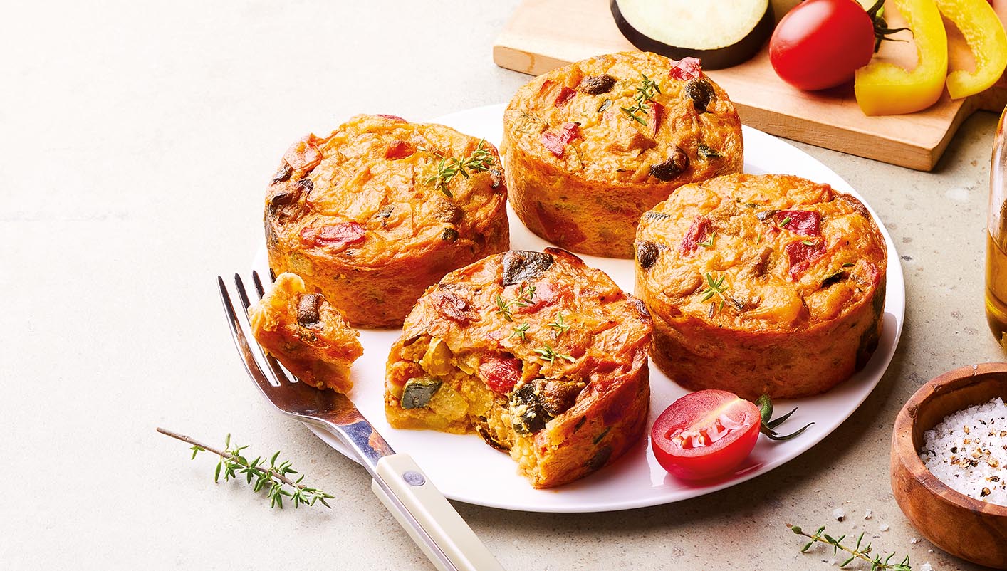 4 Mini gratins aux légumes du soleil