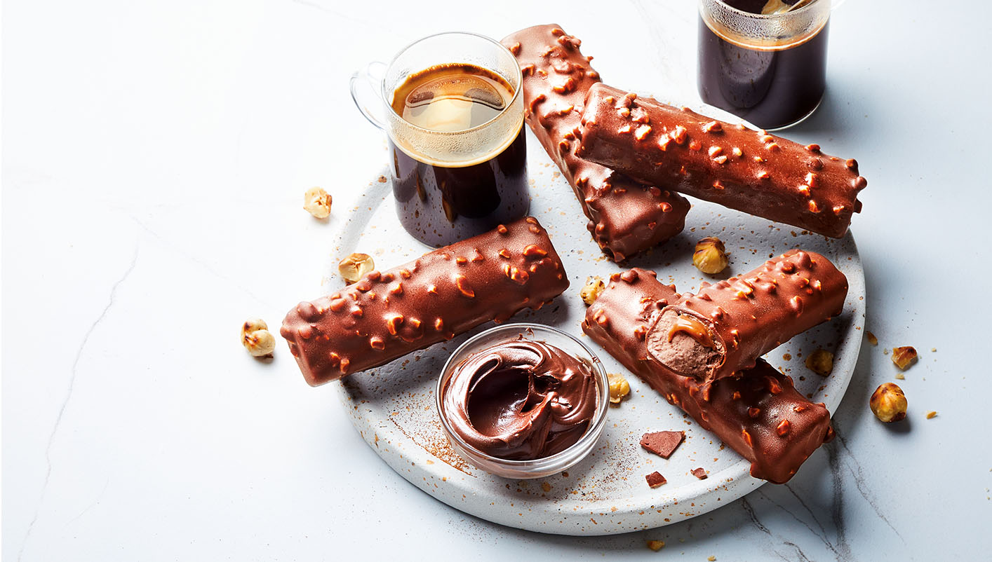 5 Barres glacées pâte à tartiner