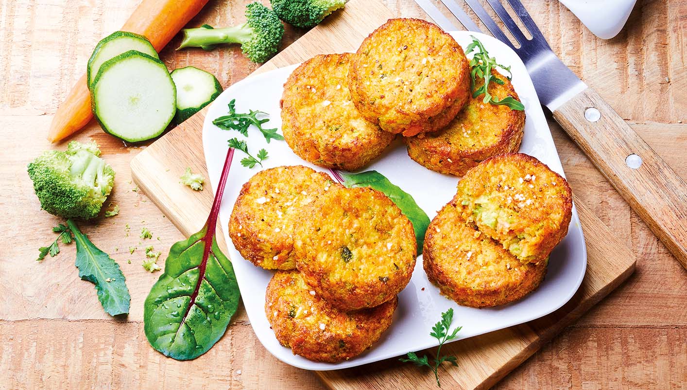 8 Galettes courgette, brocoli, carotte