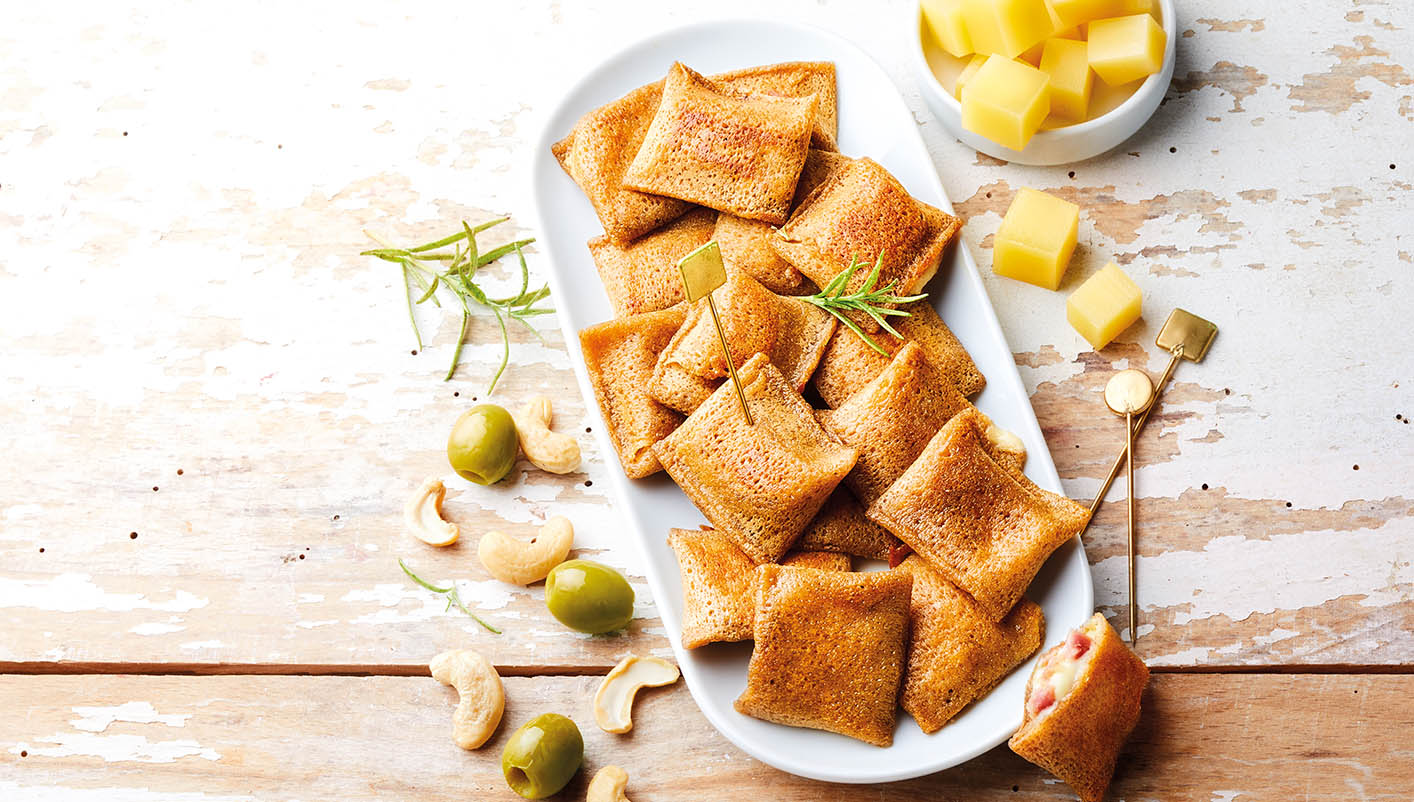 Mini galettes jambon emmental