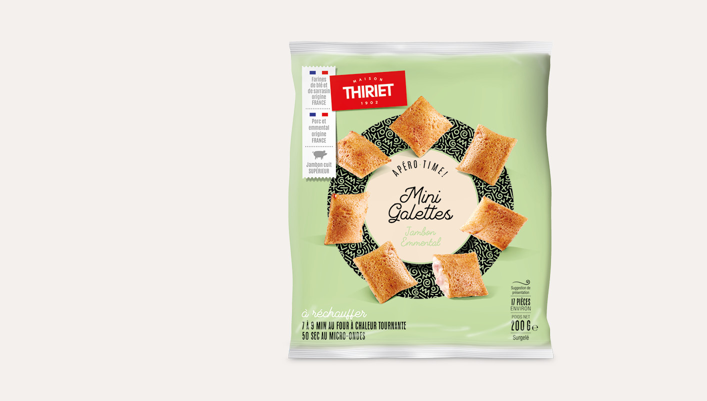 Mini galettes jambon emmental
