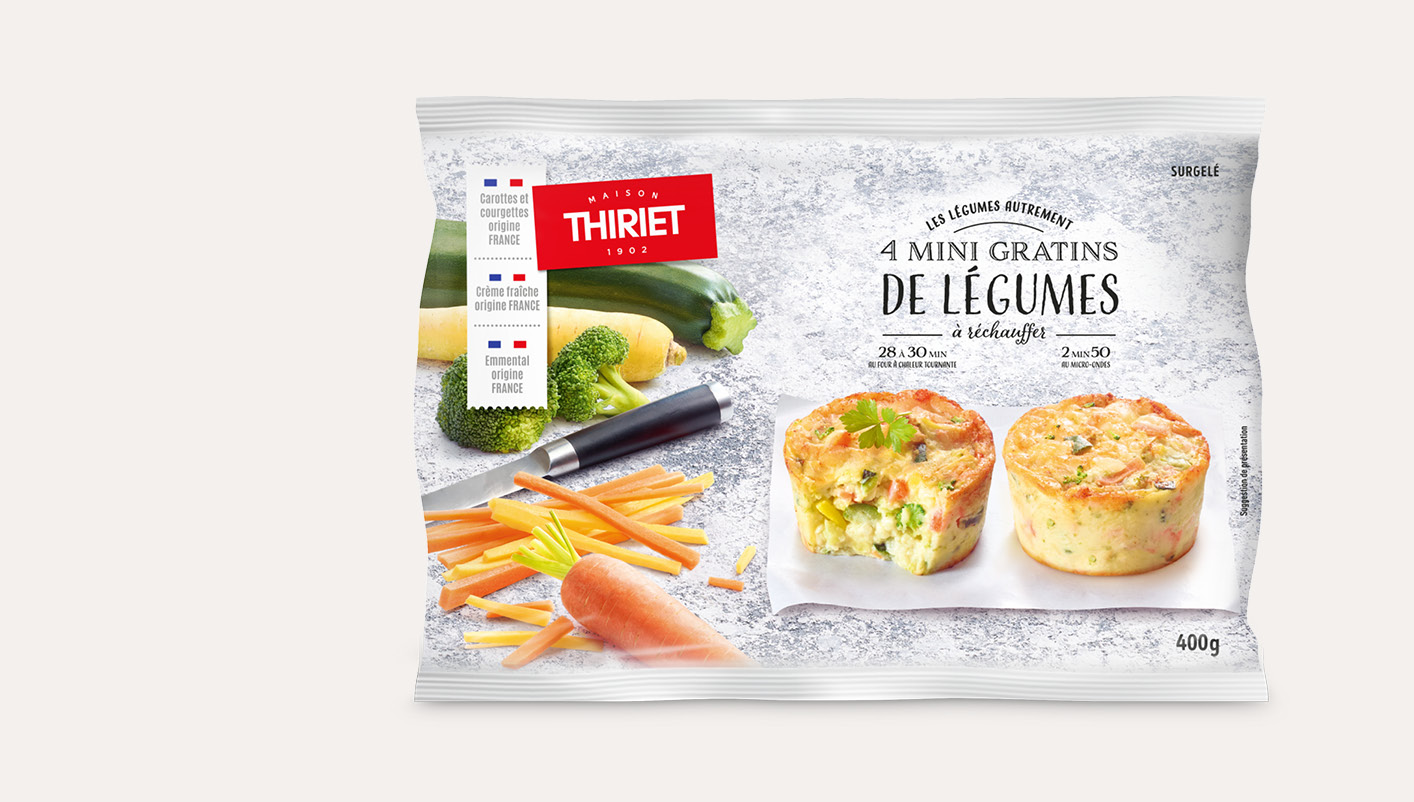 4 Mini gratins de légumes