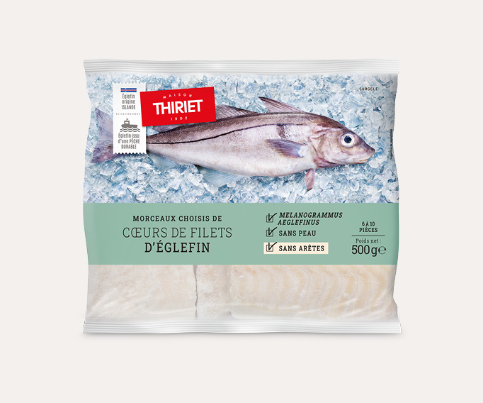Morceaux choisis de cœurs de filets d'églefin