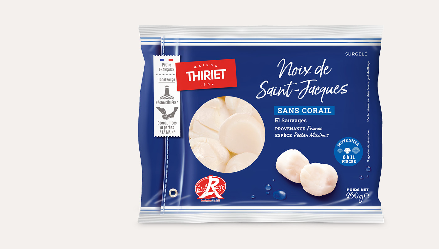 Noix de Saint-Jacques sans corail
