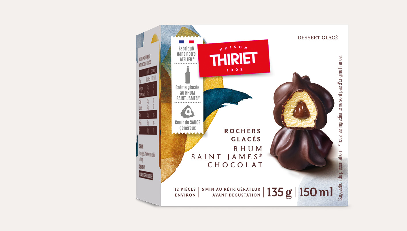 Rochers glacés Daddy cool rhum Saint James/chocolat