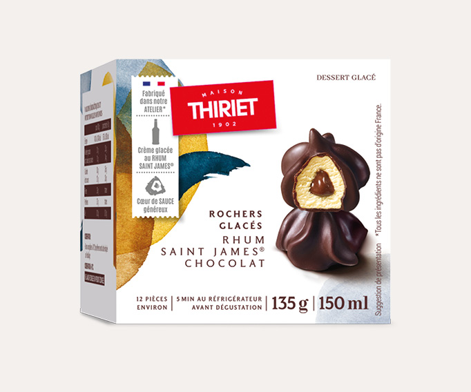Rochers glacés Rhum Saint James®/chocolat