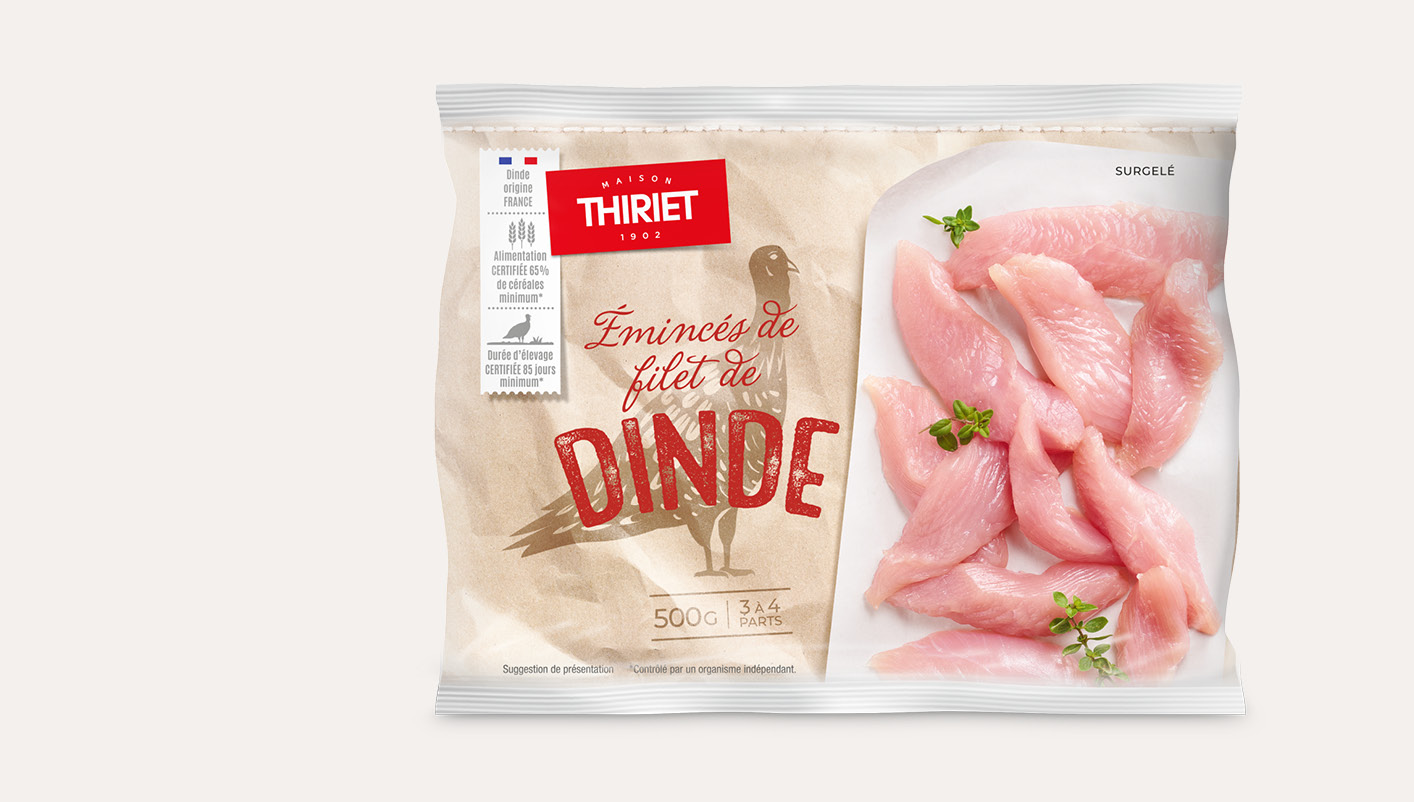 Emincés de filet de dinde