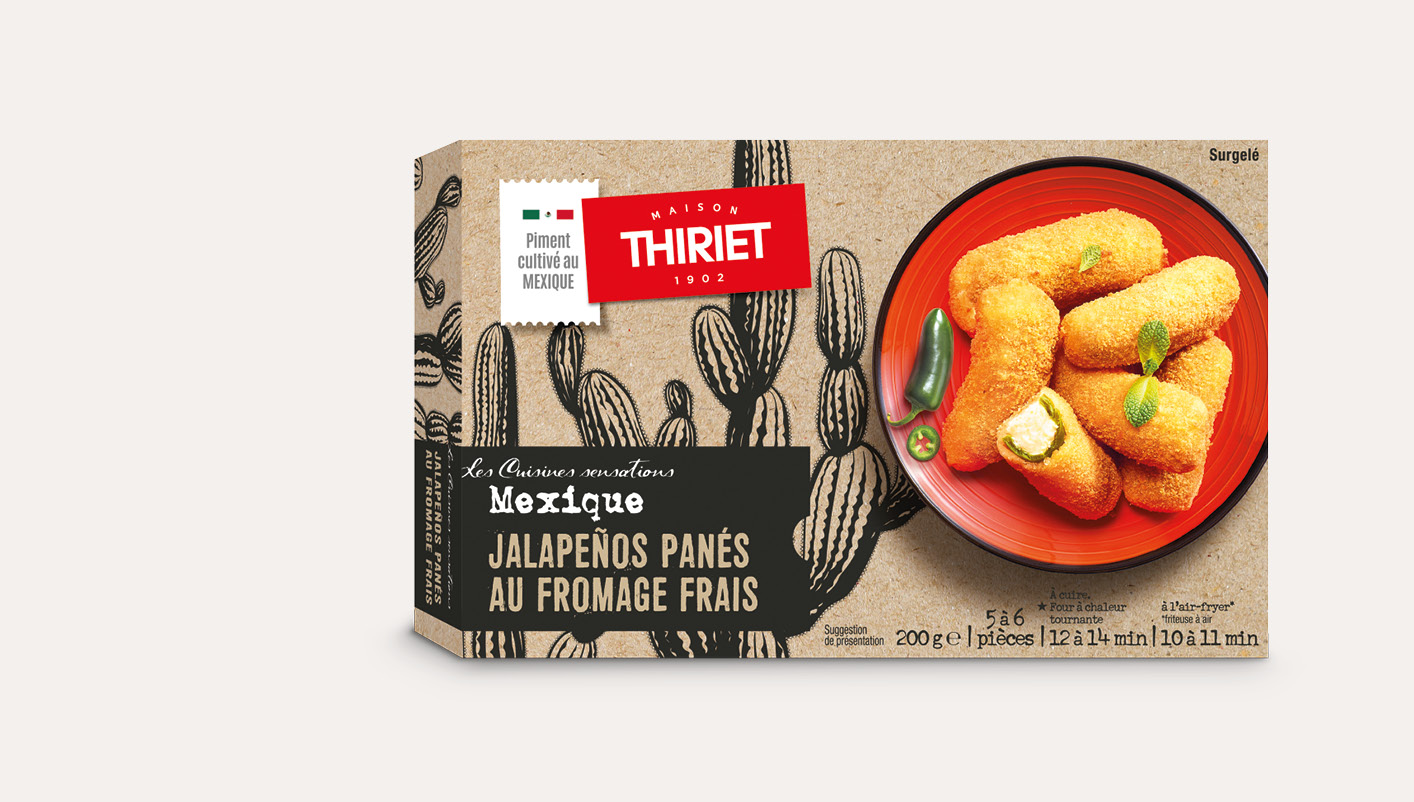 Jalapenos panés au fromage frais