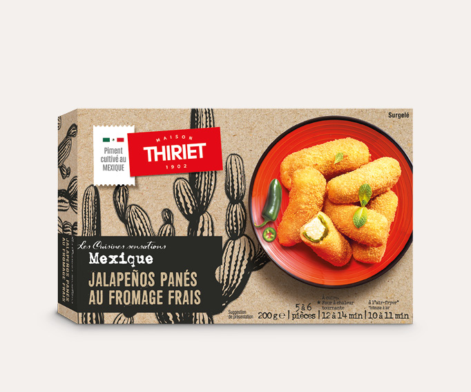 Jalapenos panés au fromage frais