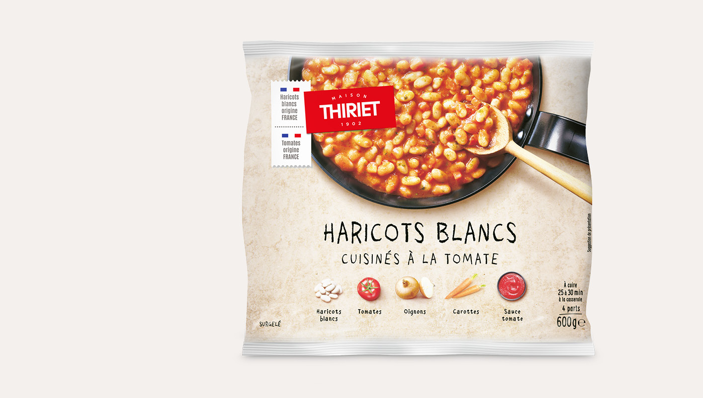 Haricots blancs cuisinés à la tomate