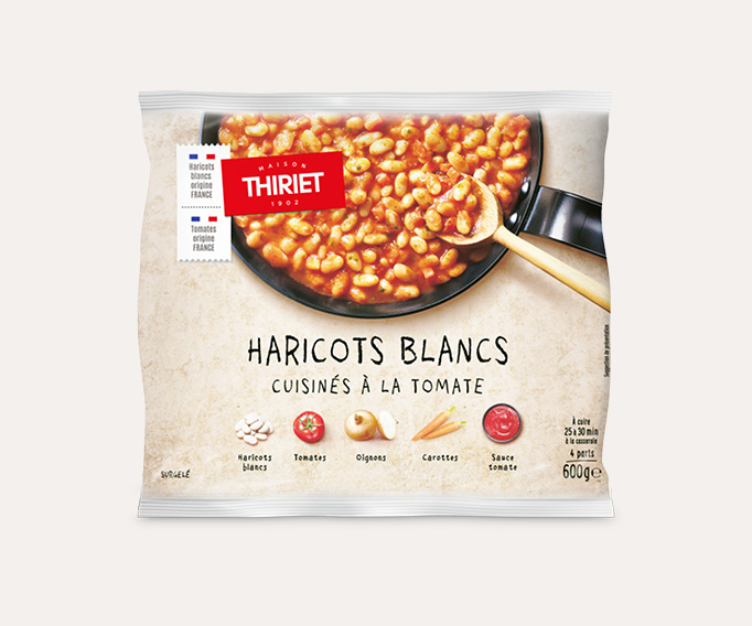 Haricots blancs cuisinés à la tomate