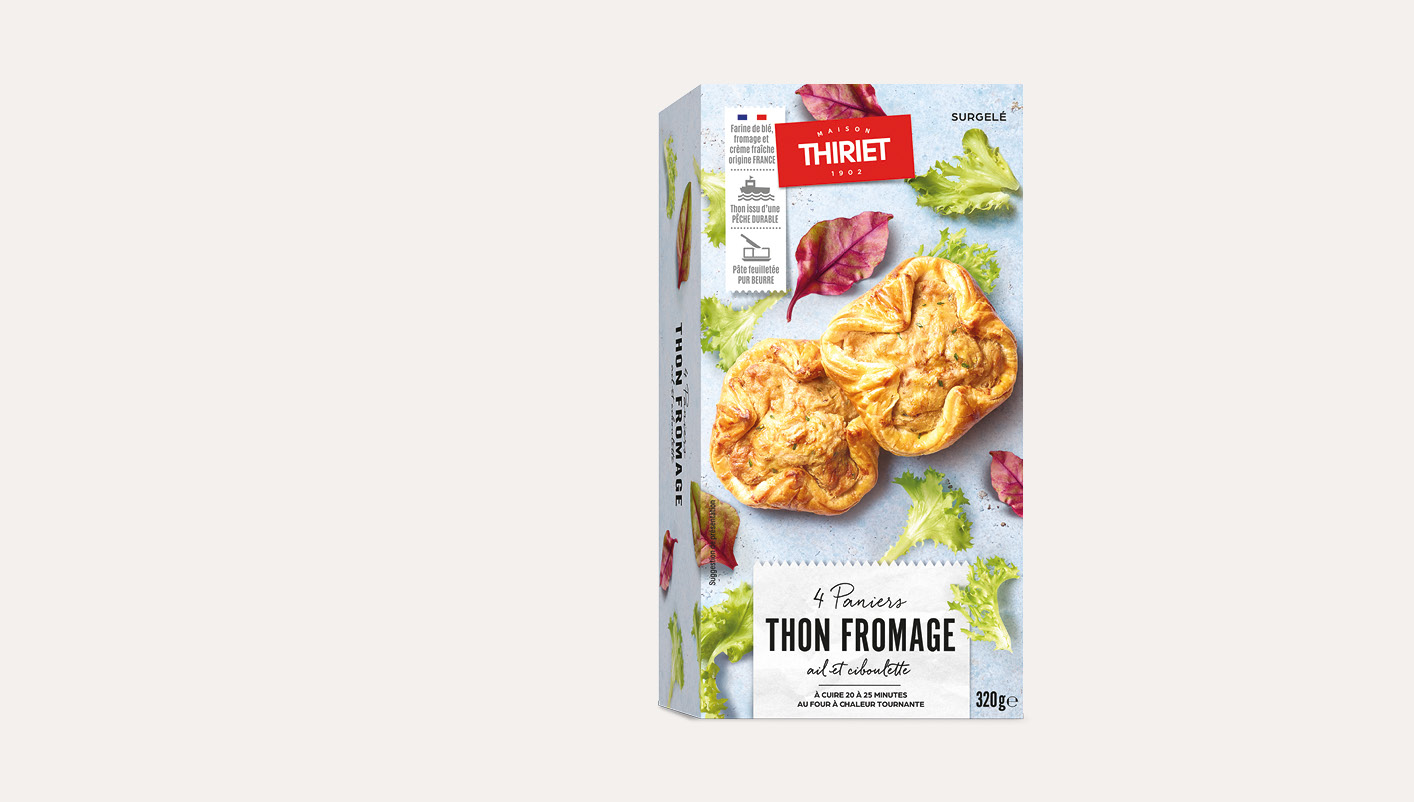 4 Paniers thon, fromage ail et ciboulette