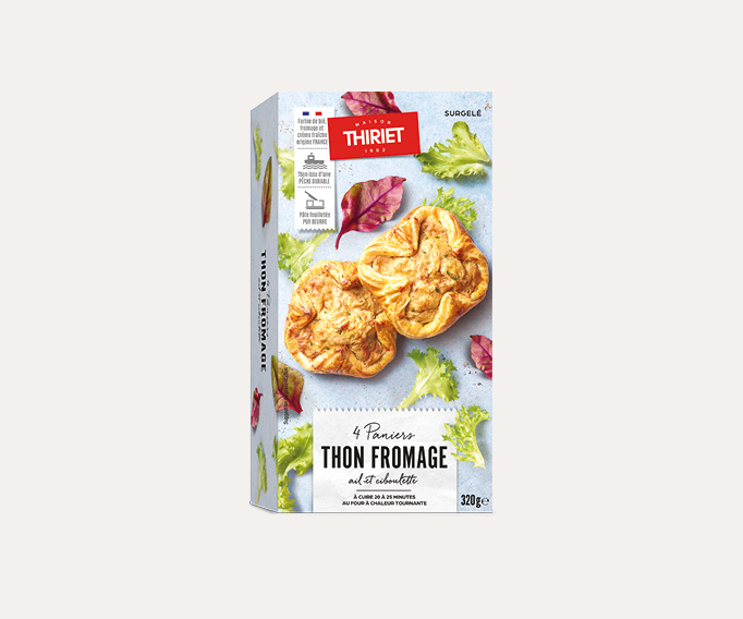 4 Paniers thon, fromage ail et ciboulette