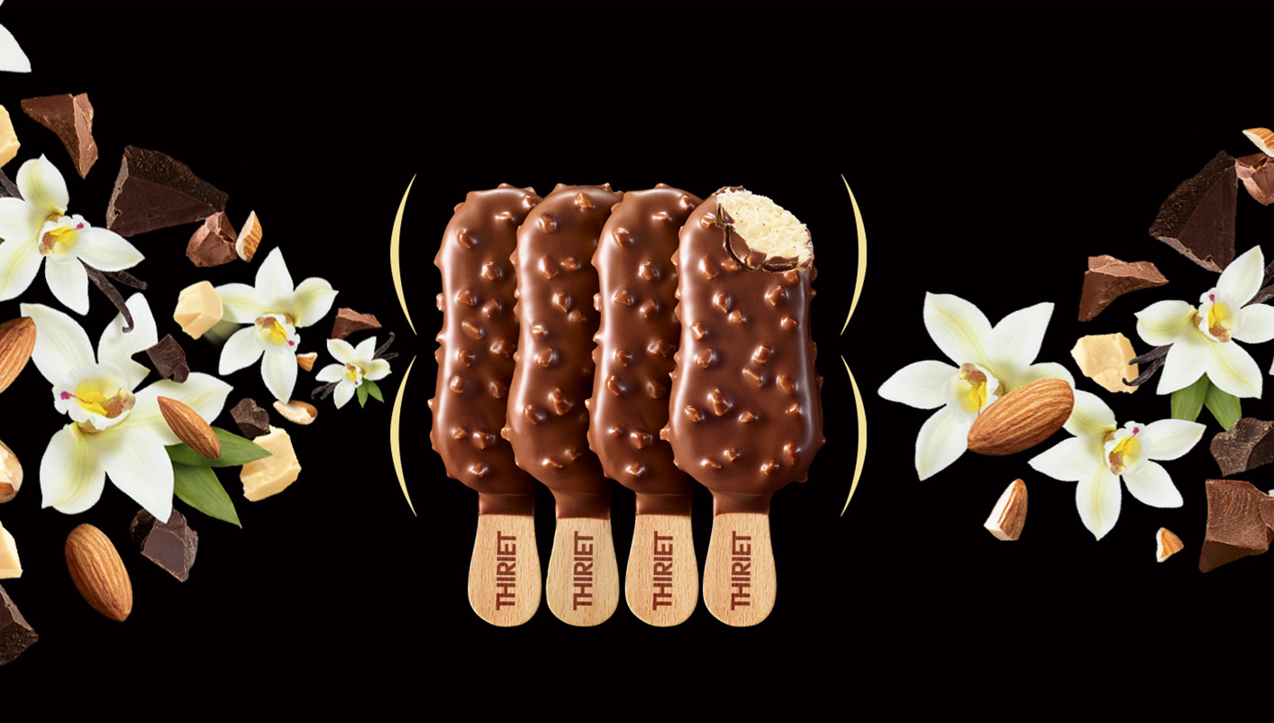 8 Parenthèses Mini Vanille Enrobage chocolat au lait amande