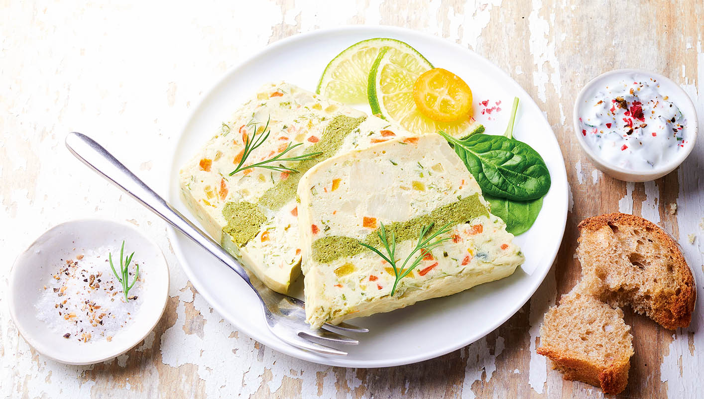 4 tranches de terrine aux noix de Saint-Jacques