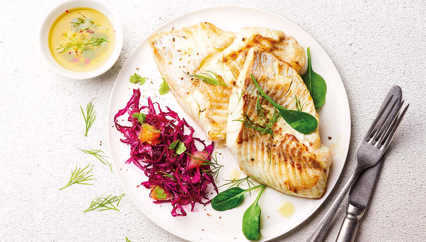 Filets de colin (lieu) coupés en portions