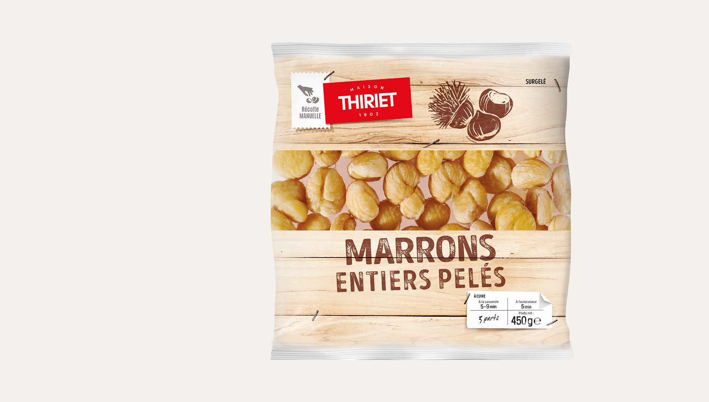 Marrons entiers pelés