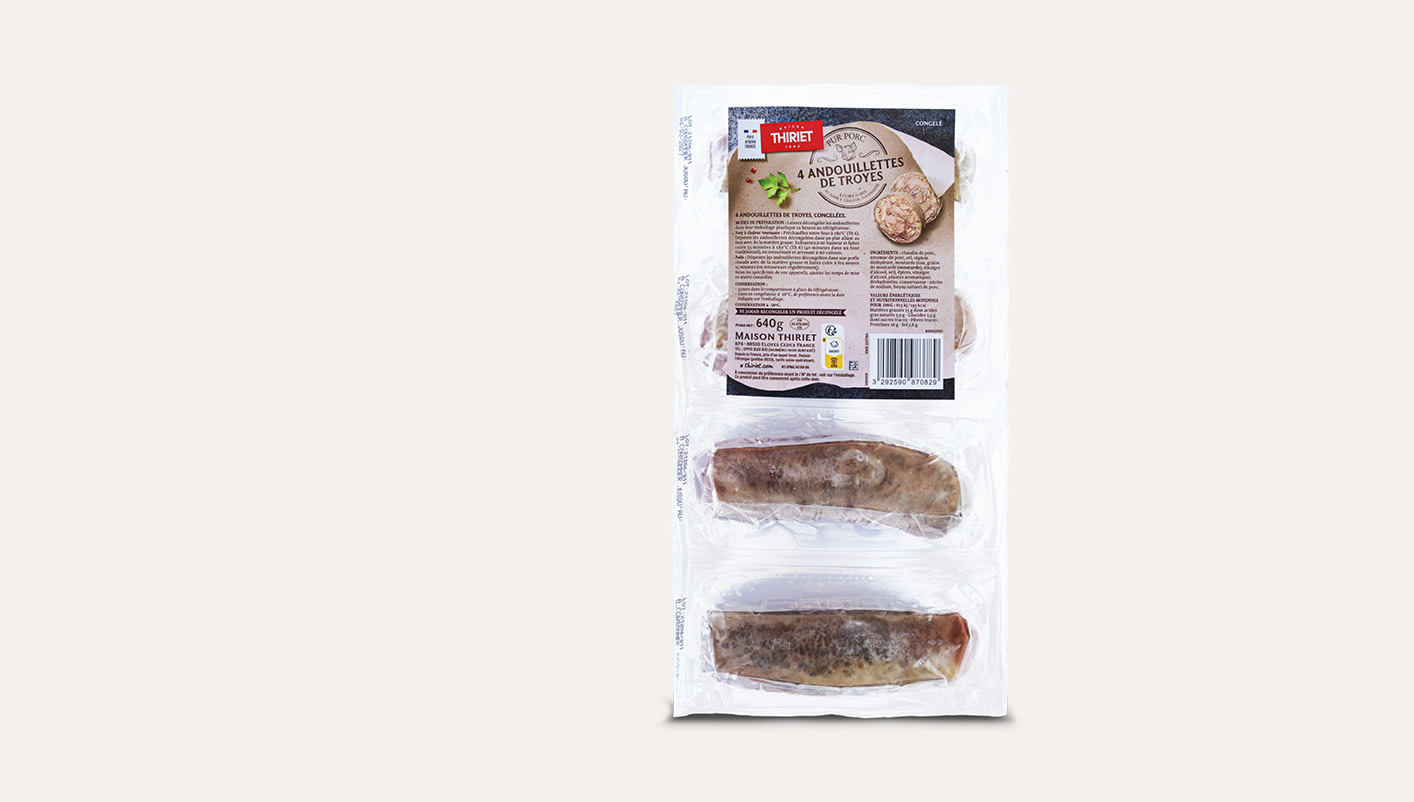 4 Andouillettes de Troyes pur porc