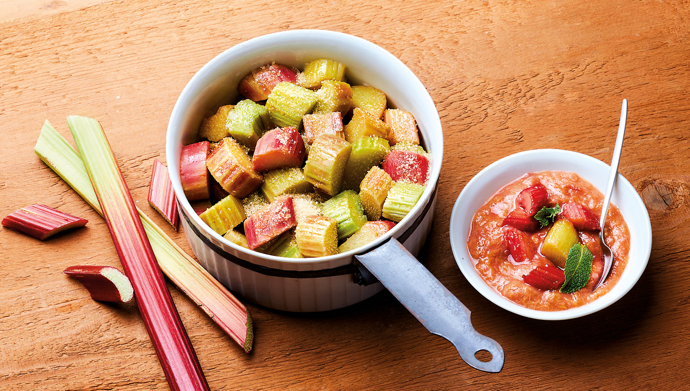 Rhubarbe en morceaux