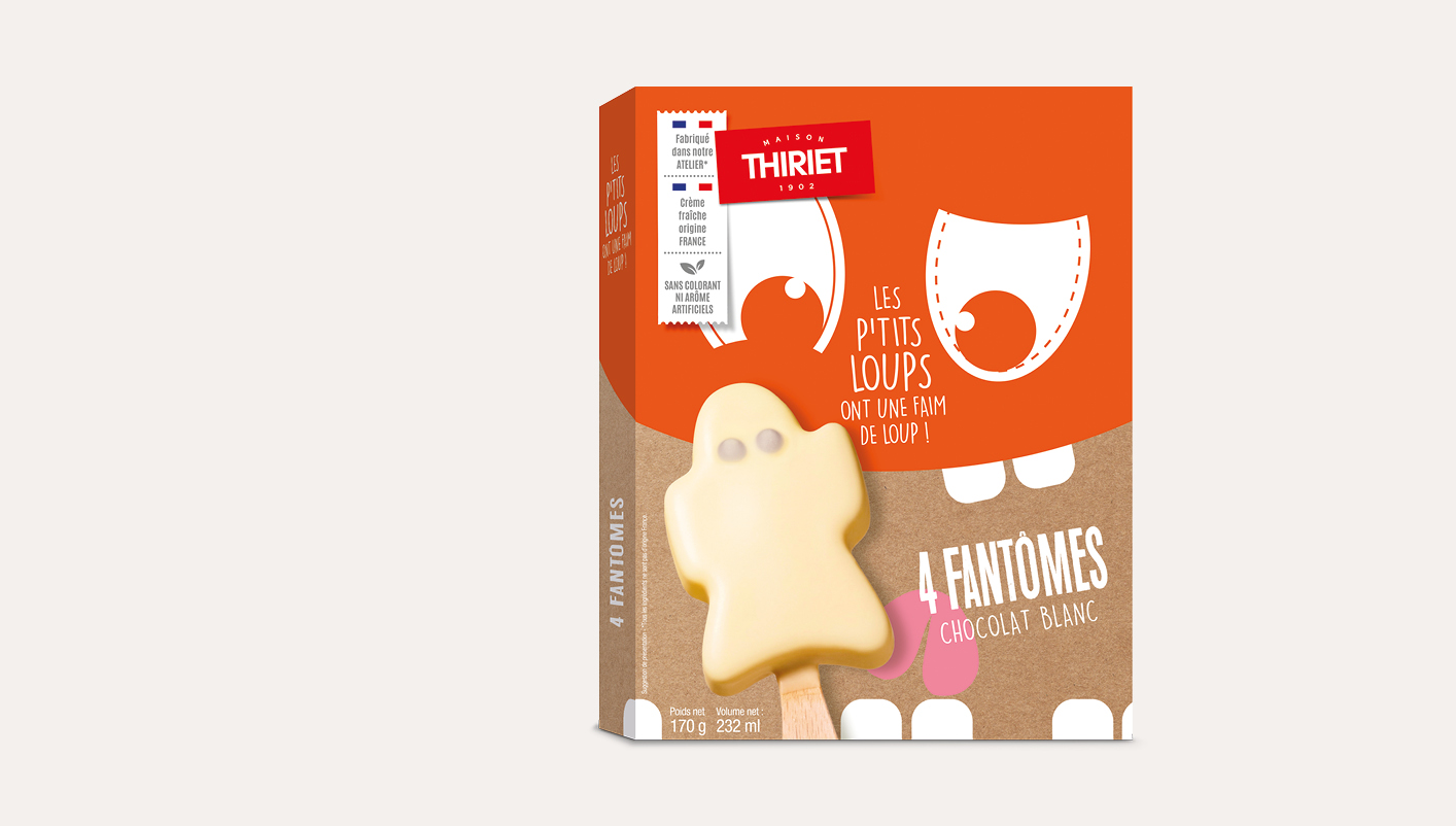 4 Fantômes chocolat blanc