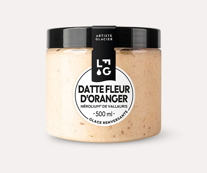 Crème glacée Datte Medjool et fleur d'oranger