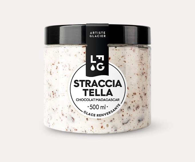 Crème glacée Stracciatella au chocolat noir de Madagascar