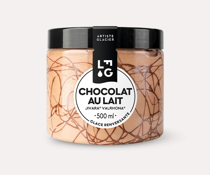 Glace artisanale au chocolat au lait Jivara® Valrhona®