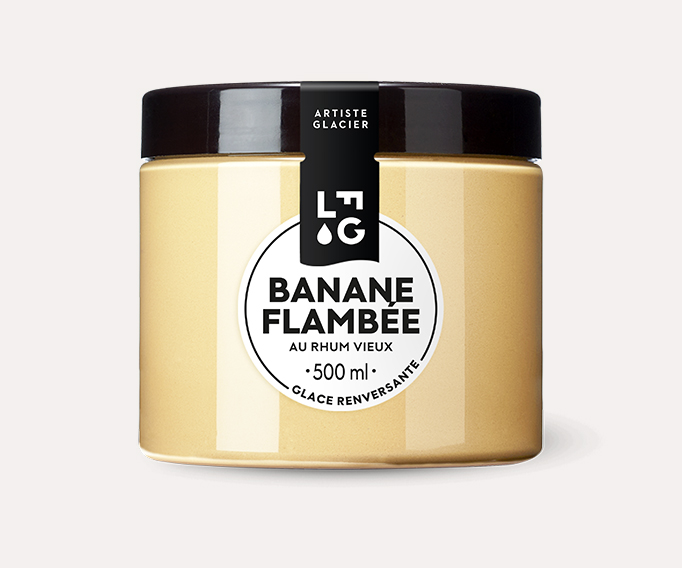 Glace Banane Flambée au vieux rhum