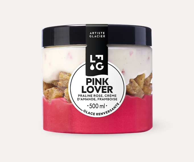 Pink lover - Praline rose, crème d'amande, framboise