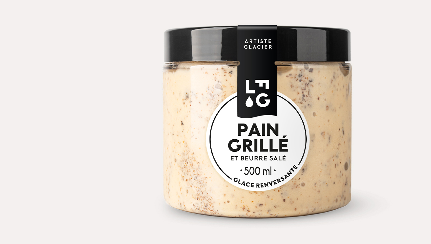 Crème glacée pain grillé et beurre salé