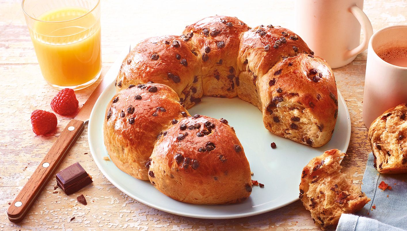 1 brioche aux pépites de chocolat