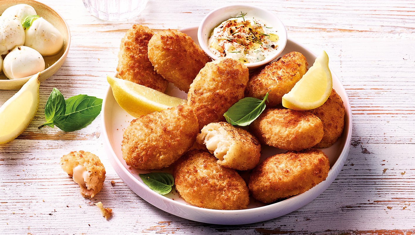 Nuggets de colin d'alaska et mozzarella