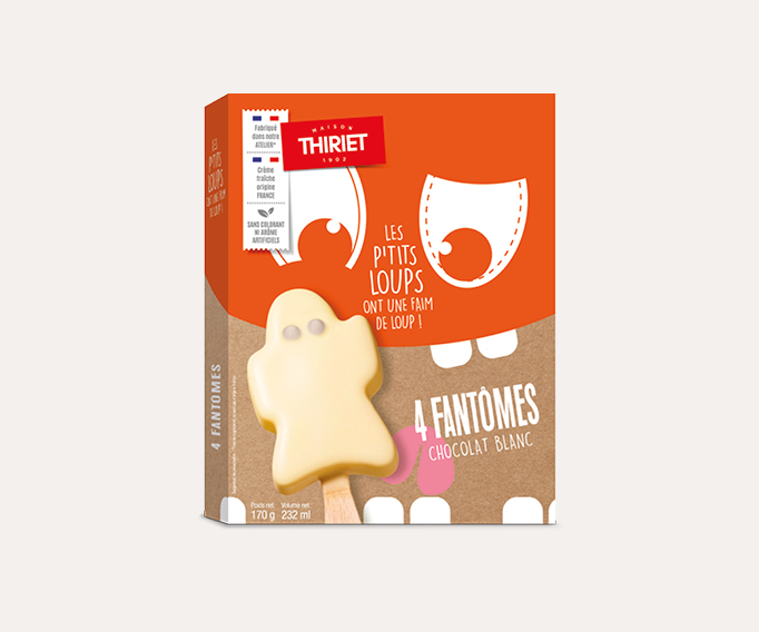 4 Fantômes chocolat blanc