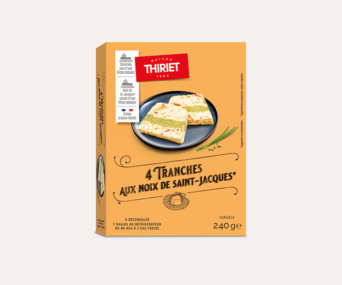 4 tranches aux noix de Saint-Jacques*