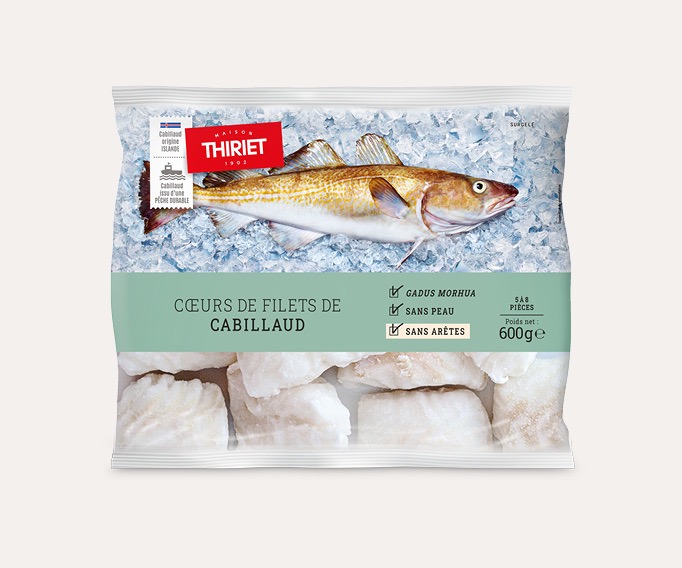 Cœurs de filets de cabillaud