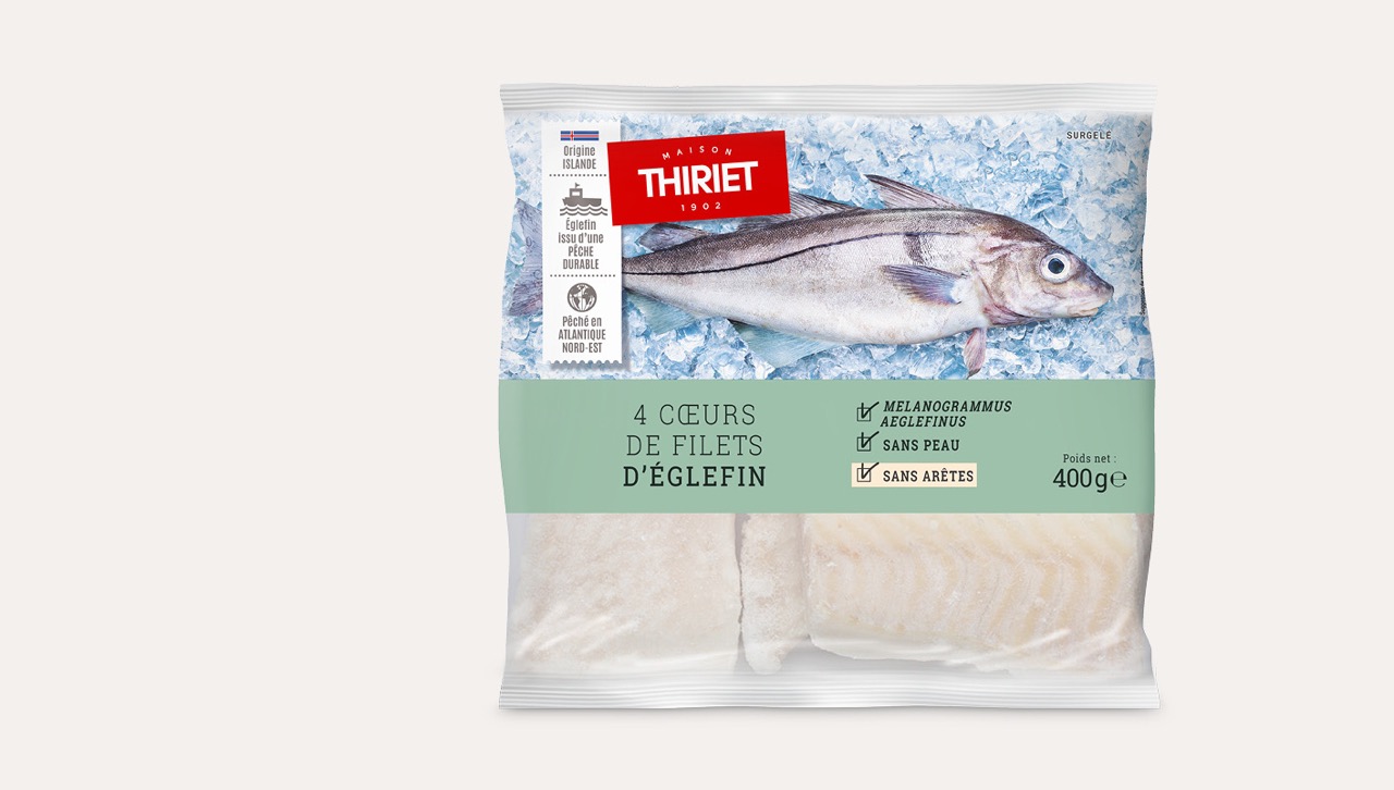 Cœurs de filets d'églefin