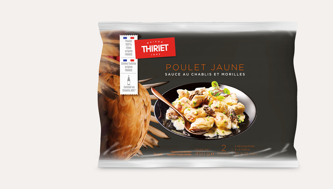 Poulet jaune sauce au Chablis et morilles