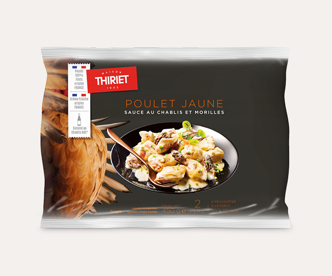 Poulet jaune sauce au Chablis et morilles