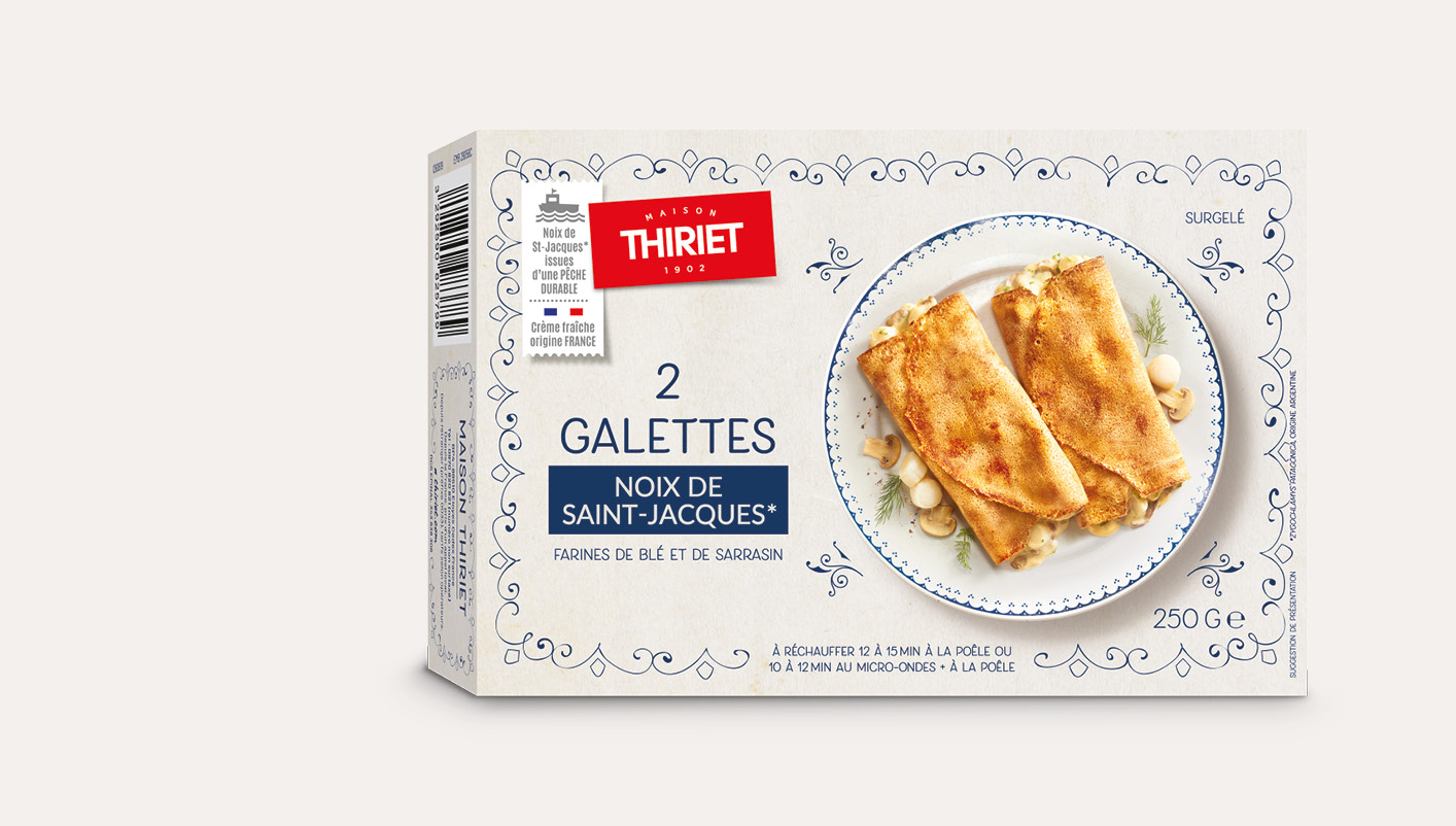 2 Galettes noix de St-Jacques*