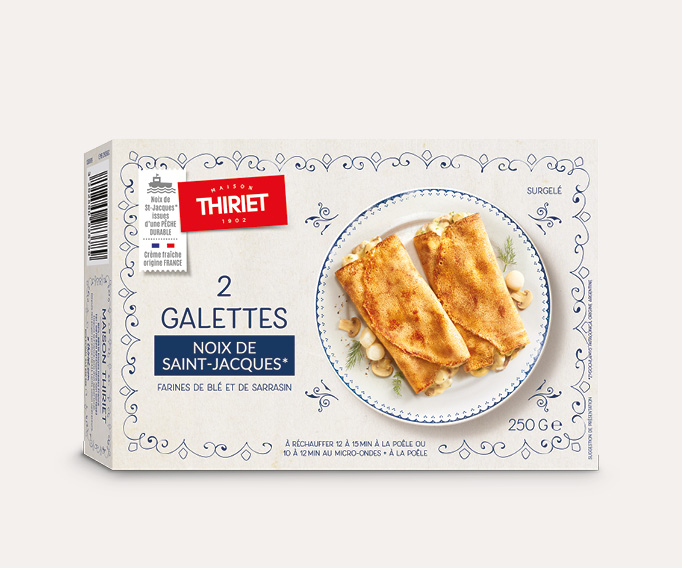 2 Galettes noix de St-Jacques*